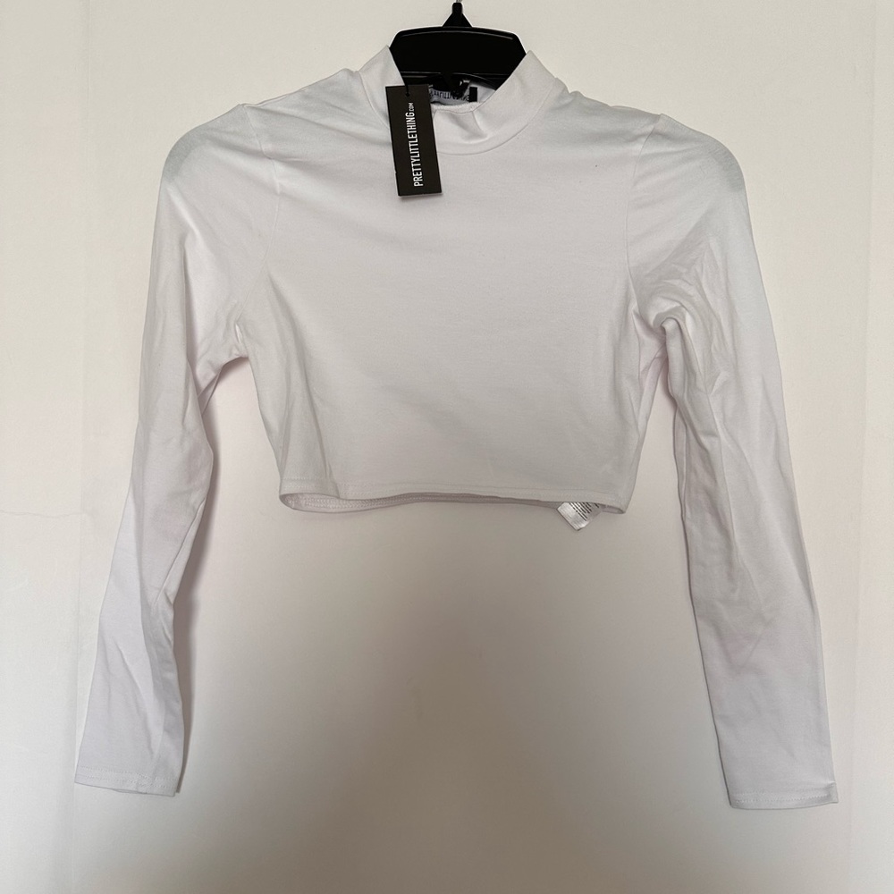 PrettyLittleThing Women’s Long Sleeve Crop Top Xs